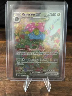 Pokemon TCG Venusaur 167/165 SV Rare Illustration Card English Edition - Image 3