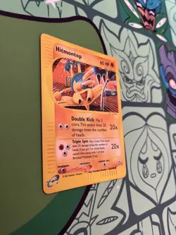 Reverse Holo Hitmontop Aquapolis Set Pokemon Card 82/147 Vintage WOTC - Image 2