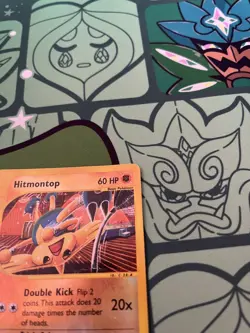Reverse Holo Hitmontop Aquapolis Set Pokemon Card 82/147 Vintage WOTC - Image 4