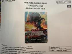 One Piece Official Card Game Playmat Vol 5 English + Luffy Promo Card *in hand* - Image 2