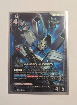 GUNDAM CARD GAME GD04-006 R+ V-DASH GUNDAM - HOLO FOIL - PHANTOM ARIA Alt Art - Image 1