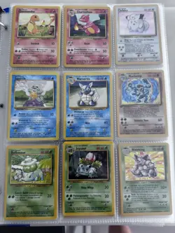 pokemon cards binder collection Base set 1999 & Jungle Set Excluding Trios - Image 1