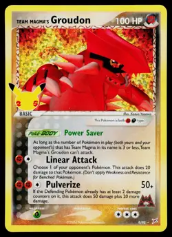 Team Magma's Groudon 9/95 Celebrations: Classic Collection Holo - Image 1