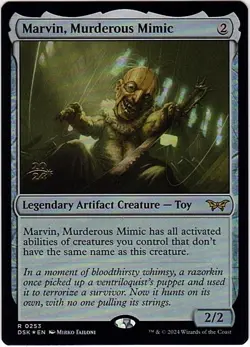 MTG Duskmourn: House of Horror Marvin, Murderous Mimic PreRelease Foil (Rare) - Image 2