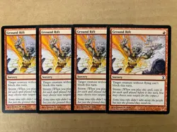 MTG 4x Ground Rift # 162 Time Sprial Modern Pauper Magic the Gathering x4 NM - Image 1