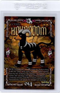 Houndoom Peruvian Halloween Pokemon card - Image 1