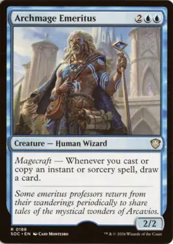 Archmage Emeritus 188 SOC Commander: Secrets of Strixhaven NM - Image 1