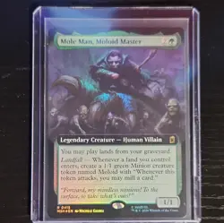 Magic The Gathering Mole Man Moloid Master, Marvel 0415 Extended Art, Foil, Rare - Image 1