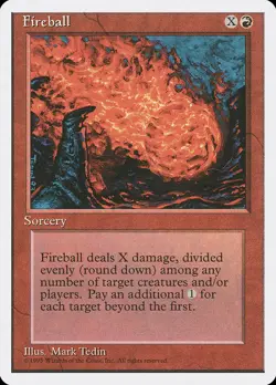 Fireball #192 | MTG | 4ED | REGULAR | Lіghtly Played - Image 1