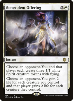 Benevolent Offering [Crimson Vow Commander] M/NM MTG Magic - Image 1