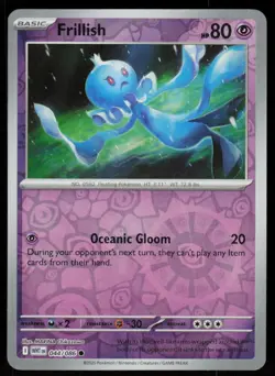 Frillish 044/086 Common White Flare Pokemon Reverse Holo Near Mint - Image 1