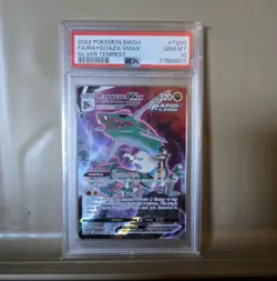 Pokemon Rayquaza VMAX TG20/TG30 Silver Tempest Full Art Holo PSA 10 - Image 1