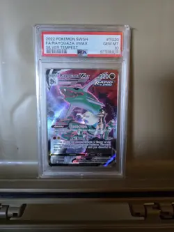 Pokemon Rayquaza VMAX TG20/TG30 Silver Tempest Full Art Holo PSA 10 - Image 2