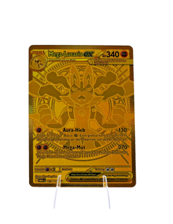 Mega-Lucario Ex 188/132 Mega Entwicklung DE Gold - Hyper Rare NM - Pokemon - Image 1
