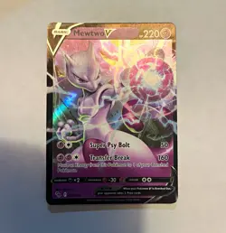 Pokemon Mewtwo V 030/078 Pokemon GO Ultra Rare Holo English Basic 220HP - Image 1