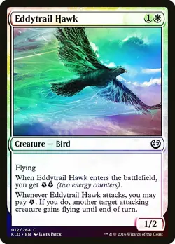 Eddytrail Hawk FOIL Kaladesh NM White Common MAGIC THE GATHERING CARD ABUGames - Image 1