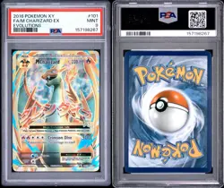 2016 POKEMON XY EVOLUTIONS #101 FULL ART/M CHARIZARD EX PSA 9 - Image 3