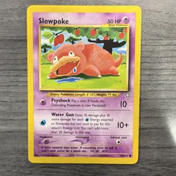 Pokemon TCG Slowpoke 73/111 Neo Genesis Regular Unlimited Basic 50 HP English - Image 2