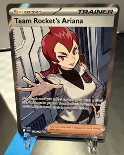 Pokemon TCG Team Rocket's Ariana 224/182 Sv10 Destined Rivals UR Holo ENG - Image 1