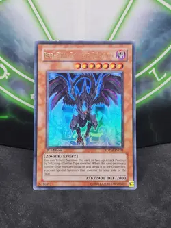 Yugioh Red-Eyes Zombie Dragon SDZW-EN001 Ultra Rare 1st Edition VLP - Image 1