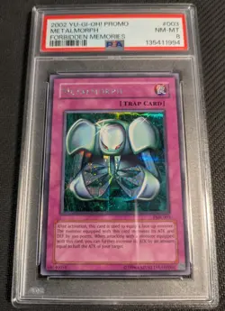 Yugioh Metalmorph FMR-002 Secret Rare PSA 8 NM-MT! - Image 1