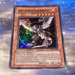 Yu-Gi-Oh Horus the Black Flame Dragon LV6 SOD-EN007 Super Rare LP Unlimited - Image 3