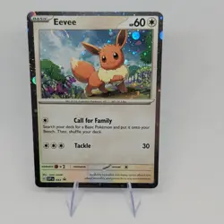 Eevee SVP EN 043 Cosmos Holo - Full HD Swirl - Black Star Promo - Pokemon TCG - Image 1