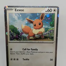 Eevee SVP EN 043 Cosmos Holo - Full HD Swirl - Black Star Promo - Pokemon TCG - Image 2
