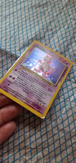 Mewtwo 10/102 Base Set Holo Rare Unlimited Moderately Played Pokemon TCG 1999 - Image 2