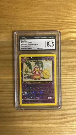 CGC 8.5 Slowking 2001 Southern Islands 14/18 Reverse Holo SWIRL Pokemon Card psa - Image 1