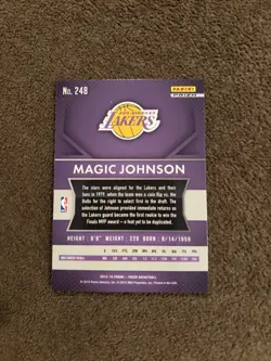 Magic Johnson 2015-16 Prizm Flash #248 - Image 2