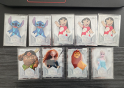 Topps Chrome Disney 100 Non-Sport Trading Card Lot of 9 Stitch Lilo Merida - Image 1