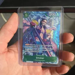 One Piece TCG - Smoker OP10-030 SR Alt Art Parallel - Royal Blood NM ENGLISH - Image 5