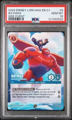 PSA 10 GEM MINT DISNEY LORCANA CHALLENGE PROMO BAYMAX - ARMORED COMPANION NF - Image 1