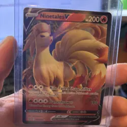 Ninetales V 026/192 Rebel Clash NM Ultra Rare Pokemon Card - Image 1