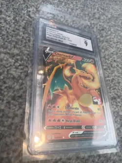 Charizard V 017/172 Play Pokemon Prize Pack Series 2 Stamped Promo Card CGC 9 - Image 2