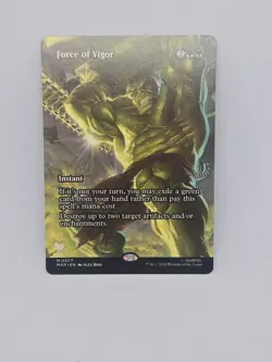 Force of Vigor Borderless 77 Marvel Universe Eternal Legal Magic the Gathering - Image 1