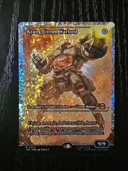 Magic The Gathering Ninja Turtles Krang Utrom Warlord Fracture Foil Showcase - Image 1
