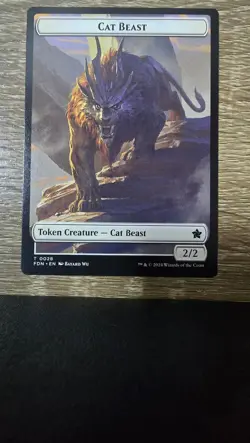 Cat Beast // Dragon (0017) Double-Sided Token Foundations 28 // 17 NM - Image 1