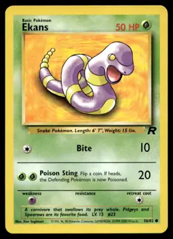 NM Ekans [Team Rocket 56/82] Unlimited Common Pokemon TCG - Image 1