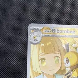 Pokemon TCG Lillie's Ribombee Illustration Rare Holo Full Art 164/159 English - Image 2