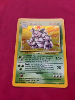 Pokemon TCG Nidoking Base Set 11/102 Holo 1999-2000 Wizards Base Set... - Image 1