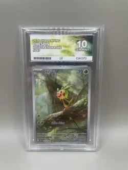 ACE Grading 10 Pokemon TCG Chespin 087/086 Chaos Rising Holo IR English 2026 - Image 1
