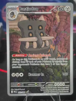 Pokemon TCG: Bastiodon (Illustration Rare) - 93/84 - ME: Pitch Black - NM - Image 3