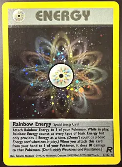 Pokemon TCG Rainbow Energy 17/82 Team Rocket Holo Rare English 1999 Unlimited - Image 1