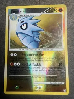Pupitar 59/123 Uncommon Mysterious Treasures Pokemon Reverse Holo MP - Image 1