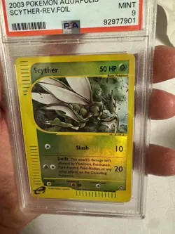 2003 Pokemon Scyther Reverse Holo E Reader Aquapolis 106/147 - PSA 9 Mint! WOTC - Image 5
