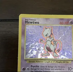 Mewtwo Holo - Pokemon 1999 Base Set #10 - Image 2