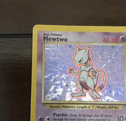 Mewtwo Holo - Pokemon 1999 Base Set #10 - Image 3