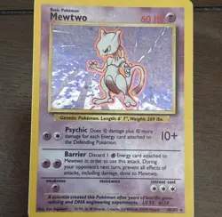 Mewtwo Holo - Pokemon 1999 Base Set #10 - Image 5